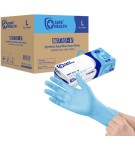Safe Health NITRO-V Nitrile-Vinyl Synthetic Exam Disposable Gloves-Blue 